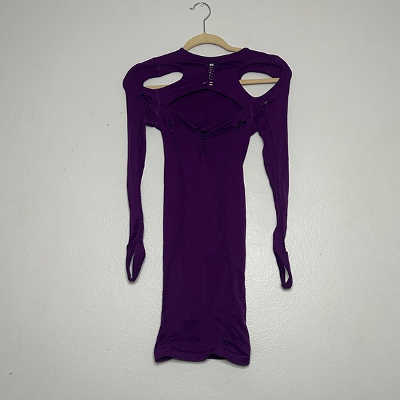 Fashion Nova Dresses & Skirts - Fashion Nova Purple Cutout Long Sleeve Bodycon Dress